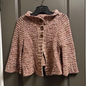 Chunky Knit Button-Up Sweater